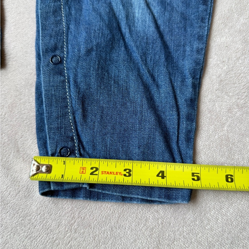 Toddler Girl Unicorn Denim Overalls 2-3 Years Blue Jean Romper 100% Cotton - Picture 6 of 10
